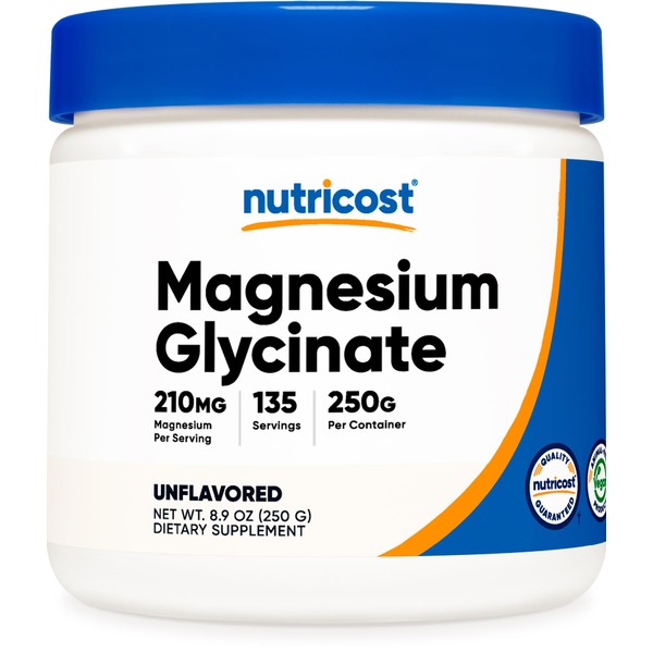 Nutricost Nutricost Magnesium Glycinate Powder (250 Grams) (Unflavored)