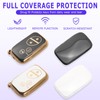 8T69T 2-Pack for Lexus Key Fob Cover with Keychain Accessories