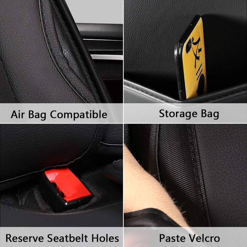 otoez Leather Car Seat Covers Fit Sedan SUV Truck Vans