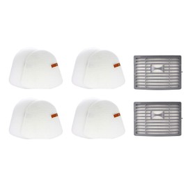 4+2 Filter Kit for Shark Powered Lift-Away DLX NV581 NV581Q NV581QBL NV581QG NV581QPR NV581QR NV581QT NV581QTG NV585 NV585 NV586. 4 Foam & Felt Filter Sets + 2 HEPA Replace Part # XFFT580 XHEP580