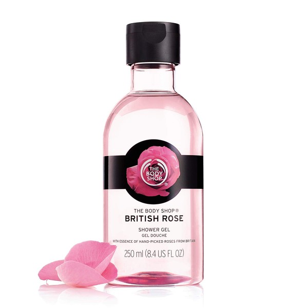 The Body Shop British Rose Petal Soft Shower Gel, 8.4 fl. oz.