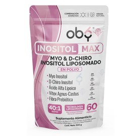 Inositol Max Liposomal Premium 40:1 Myo y D-Chiro con Ácido Alfa Lipoico, Vitex y Prebioticos | Tecnología Liposomada, Alta Absorción | Polvo Sin Sabor 300g 60 Dias