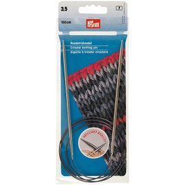 Prym Circular Knitting Needle, Brass, Silver, 3.5 mm
