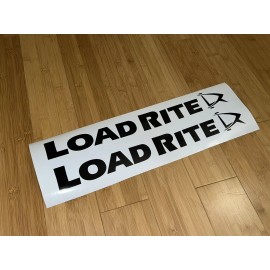 custom LOAD RITE 18” (x2) BOAT TRAILER DECALS Stickers MARINE Grade Waterproof Black