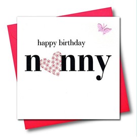 Claire Giles Hearts and Stars Happy Birthday Nanny Card