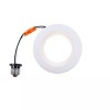 Utilitech Intergrated LED 4 In 50 Watt Equivalent White Round