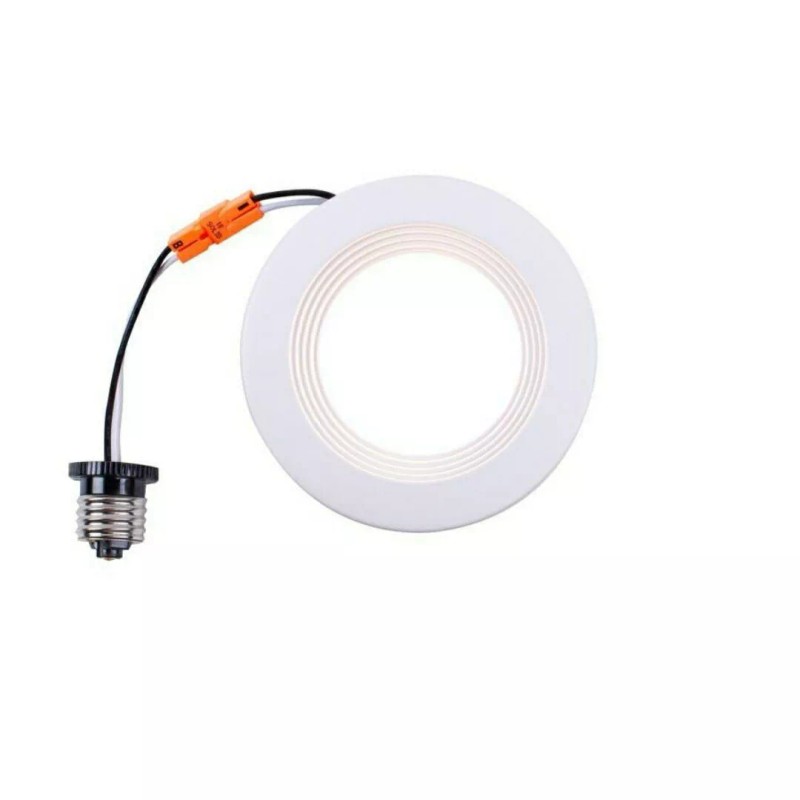 Utilitech Intergrated LED 4 In 50 Watt Equivalent White Round