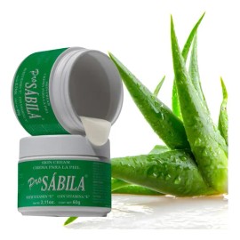 Crema Facial Sábila Y Vitamina E Para Manchas Y Resequedad