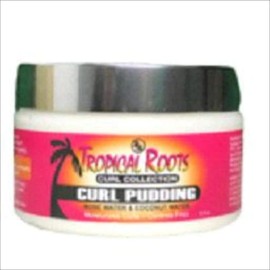 Tropical Roots Curl Pudding with Rose Water and Coconut Water