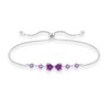STARCHENIE Heart Bracelet for Women 925 Sterling Silver February Birthstone