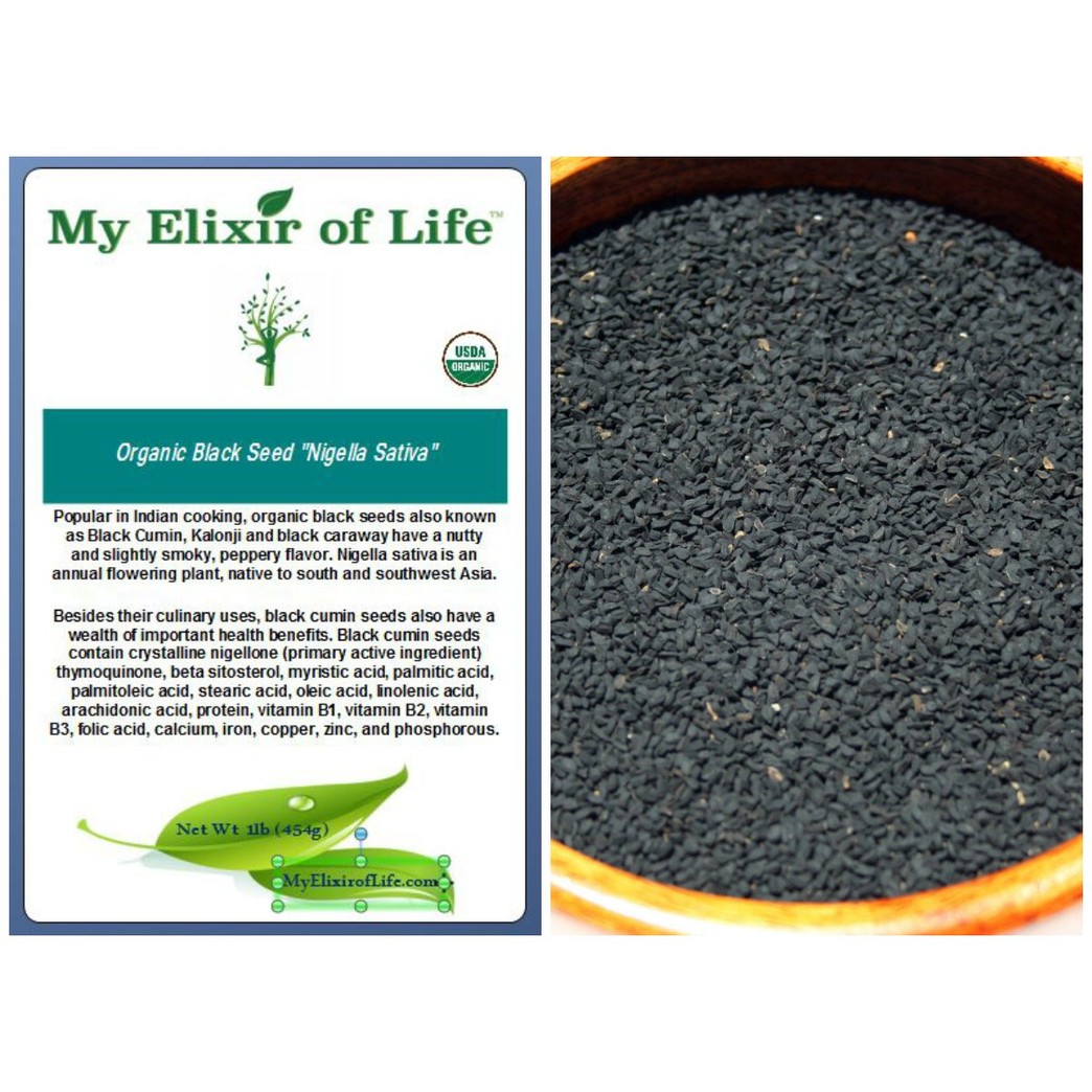 Organic NIGELLA SATIVA Seed AKA Black Cumin ,Kalonji, Black Seed- 1 lb