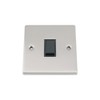 Light Switch 1 Gang - Satin Matt Chrome - Square