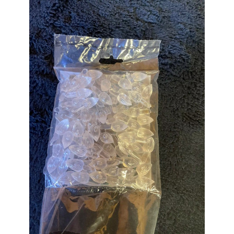 Duncan New! Clear 75 Pieces Twist DUNCAN BULB Ceramic Christmas