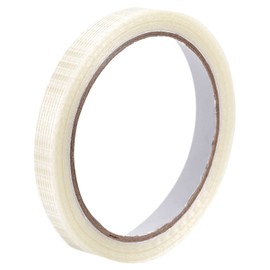 sourcing map Filament Strapping Tape 1/2 Inch x 22 Yards 5.3 Mil Reinforced Fibreglass Tape Transparent