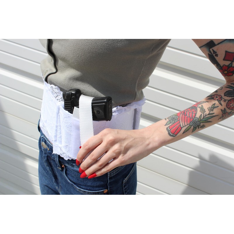 Daltech Force Women's Lace Belly Band Gun Holster CCW Concealed