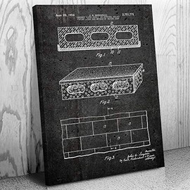 Cinder Block Canvas Print, Brick Layer Gift, Construction Worker, Contractor Gifts, Masonry Art, Carpenter Gift Dark Concrete (9 inch x 12 inch)