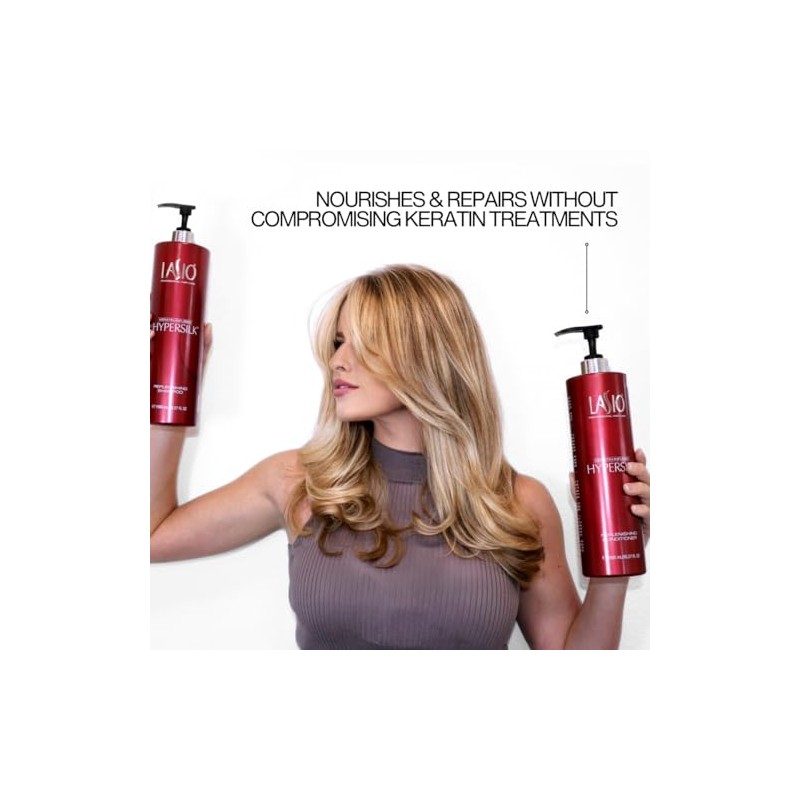 Lasio Keratin-Infused Hypersilk Replenishing Conditioner 35.27 Fl. Oz.