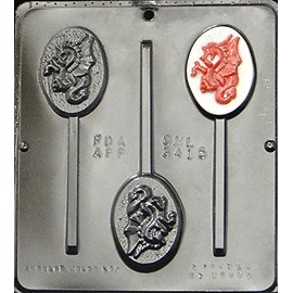 Dragon Lollipop Chocolate Candy Mold 3415
