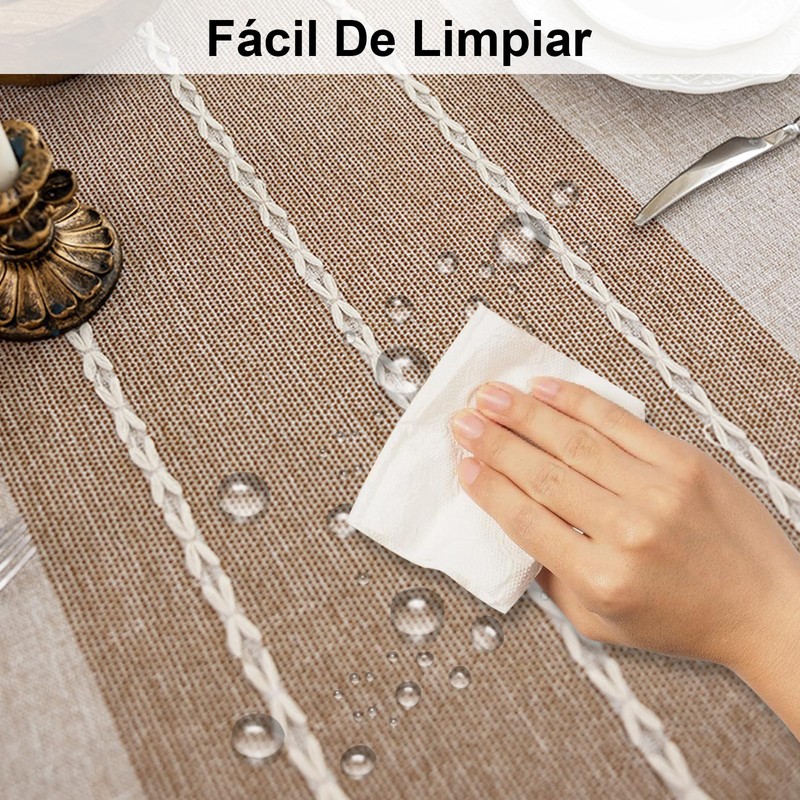7CDXD Manteles para Mesa Rectangular,Mantel Rectangular,Mantel de Lino Tela rústica