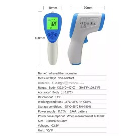 Unbranded No Contact Infrared Digital Forehead Thermometer Baby Adult Body Temperature Gun