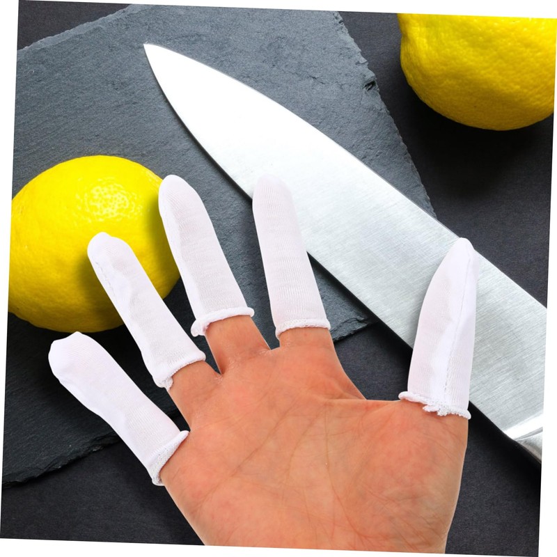 Beavorty 30Pcs Breathable Finger Cots Durable Fingertip Protector Sleeves Elastic