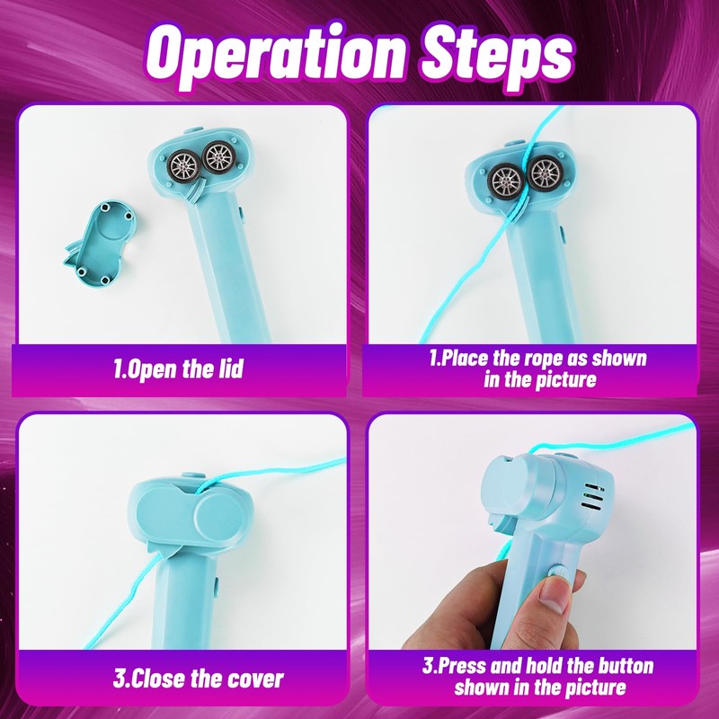 String Rope Launcher Toy - Glow in Dark Electric Fidget