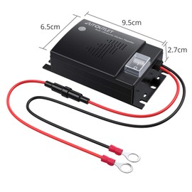 AUTOUTLET AUTOUTLET 2X Marderschreck Auto, Ultraschall T?ne Marderabwehr Marderschutz KFZ Zubeh?r, Anschluss an 12V Autobatterie, mit Arbeitsanzeigelichte, Aktualisierte Version-Verl?ngerungslinie 50cm