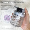 Glass Hand Foaming Soap Dispensers with Silver Pump Refillable Hand