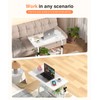 QZMDSM Portable Desk with Wheels Small Standing Desk on Wheels
