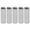 5PCS M12 Cylindrical Coupling Nuts 304 Stainless Steel Female Thread