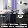BGment Short 100% Blackout Curtains for Bedroom, Thermal Insulated Energy