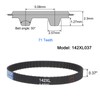 sourcing map Pack of 2 142XL 037 Timing Belts 71