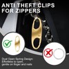24 Pcs Zipper Clips Anti Theft Dual Opening Design Zipper