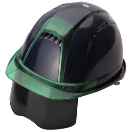 Toyo Toyo Safety Helmet with Shield Venti Plus Navy Blue Eve Green Smoke Lens Made-to-order 391F-G-S