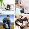 Black Hard Wireless Travel Case with Mesh Pocket, Magnetic Charging