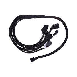 Phobya Y-cable 4 Pin PWM to 9x 4Pin PWM 60cm - black