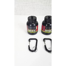 4pz Embudos Porta Proteína O Pastillas Tipo Llavero Portátil