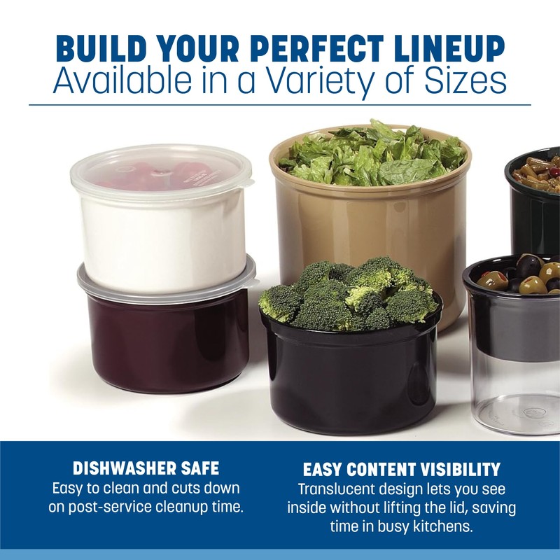 Carlisle FoodService Products Replacement Lid Crock Lid for Kitchen, Restaurants,