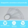 250 Pcs Plastic Nail Swatches Sticks, Clear Nail Swatch Sticks