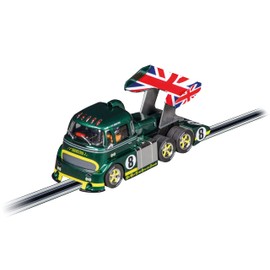 Carrera - 20031093 - Carrera Digital 132 I Racetruck Cabover British Racing Green, No.8 I Powerful Racing Experience with British Racing Tradition I Slot Car in Scale 1:32 I Vehicle Lighting