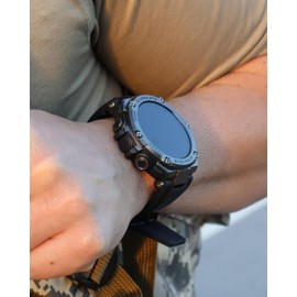 ALPHAGEAR Raptor PRO Smartwatch for iPhone & Android, Rugged Smart Watch (Answer/Make Call), Wellness Tracker with 1.58" AMOLED Screen, 10-14 Days Battery, 5 ATM (2xScreen Protector Included)