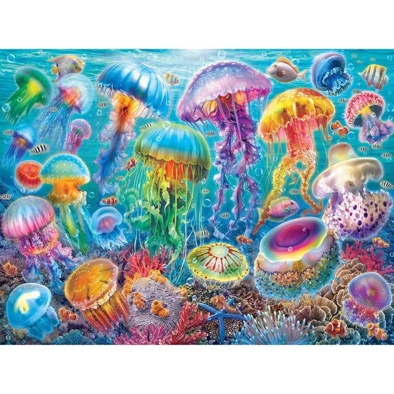 White Mountain 500 Piece Jigsaw Puzzle Beautiful Ocean Animal Puzzles