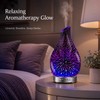 Ultrasonic Essential Oil Diffuser for Bedroom Ambiance – 3D Glass