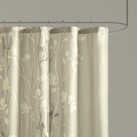 Madison Park MPE70-036 Essentials Vaughn - Cortina de Ducha (72 x 72 cm), Color Gris