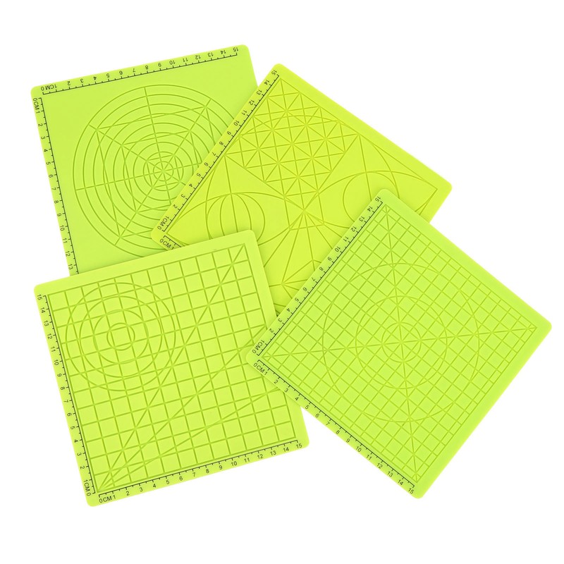 4Pcs 3D Printing Pen Silicone Pad Green Copy Board Soft