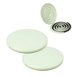 Dayinkes 2PCS Mosquito Coil Separator, Detachable Mosquito Coil Tools, Easy Clean 1s Separation, Portable Incense Holder, for Home, Office, Camping (Green)