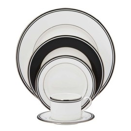 Lenox Federal Platinum 5-Piece Place Setting, Black