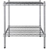 PRO&Family 18" x 24" NSF Chrome 2 Wire Shelf Kit