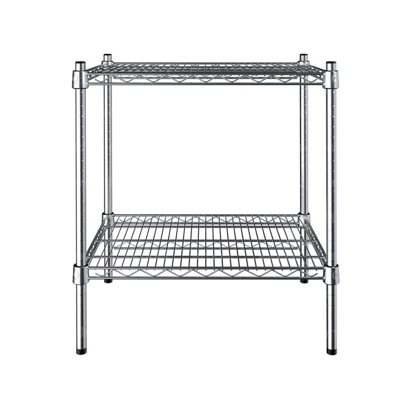 PRO&Family 18" x 24" NSF Chrome 2 Wire Shelf Kit