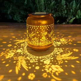 ANYTALK Birthday Gifts for Women Mom Grandma, Hummingbird Solar Lanterns Outdoor Waterproof, Hanging Solar Lights for Porch Patio Yard Garden Decor